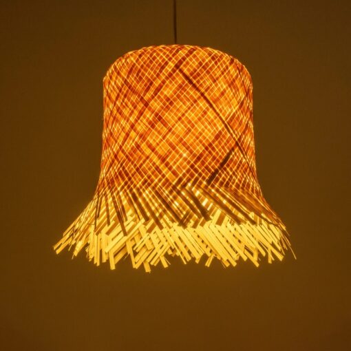 GLOBOSTAR® HAWAII 999-0125 Boho Κρεμαστό Φωτιστικό Οροφής με Ντουί 1 x E27 AC 220-240V IP20 – Μπεζ – Μ30 x Π30 x Υ30cm