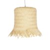 GLOBOSTAR® HAWAII 999-0125 Boho Κρεμαστό Φωτιστικό Οροφής με Ντουί 1 x E27 AC 220-240V IP20 – Μπεζ – Μ30 x Π30 x Υ30cm