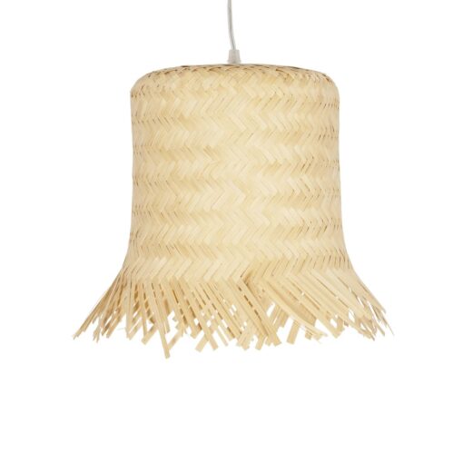 GLOBOSTAR® HAWAII 999-0125 Boho Κρεμαστό Φωτιστικό Οροφής με Ντουί 1 x E27 AC 220-240V IP20 – Μπεζ – Μ30 x Π30 x Υ30cm