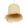 GLOBOSTAR® HAWAII 999-0125 Boho Κρεμαστό Φωτιστικό Οροφής με Ντουί 1 x E27 AC 220-240V IP20 – Μπεζ – Μ30 x Π30 x Υ30cm
