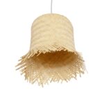 GLOBOSTAR® HAWAII 999-0125 Boho Κρεμαστό Φωτιστικό Οροφής με Ντουί 1 x E27 AC 220-240V IP20 – Μπεζ – Μ30 x Π30 x Υ30cm