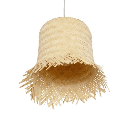 GLOBOSTAR® HAWAII 999-0125 Boho Κρεμαστό Φωτιστικό Οροφής με Ντουί 1 x E27 AC 220-240V IP20 – Μπεζ – Μ30 x Π30 x Υ30cm