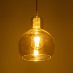 GLOBOSTAR® LUCREZIA 999-0143 Μοντέρνο Κρεμαστό Φωτιστικό Οροφής με Ντουί 1 x E27 AC 220-240V IP20 – Μελί – Μ18 x Π18 x Υ24cm