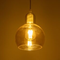 GLOBOSTAR® LUCREZIA 999-0143 Μοντέρνο Κρεμαστό Φωτιστικό Οροφής με Ντουί 1 x E27 AC 220-240V IP20 – Μελί – Μ18 x Π18 x Υ24cm