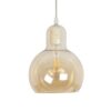 GLOBOSTAR® LUCREZIA 999-0143 Μοντέρνο Κρεμαστό Φωτιστικό Οροφής με Ντουί 1 x E27 AC 220-240V IP20 – Μελί – Μ18 x Π18 x Υ24cm