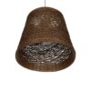 GLOBOSTAR® PLAYROOM 999-0145 Vintage Κρεμαστό Φωτιστικό Οροφής με Ντουί 1 x E27 AC 220-240V IP20 – Καφέ – Μ30 x Π30 x Υ30cm