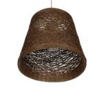 GLOBOSTAR® PLAYROOM 999-0145 Vintage Κρεμαστό Φωτιστικό Οροφής με Ντουί 1 x E27 AC 220-240V IP20 – Καφέ – Μ30 x Π30 x Υ30cm