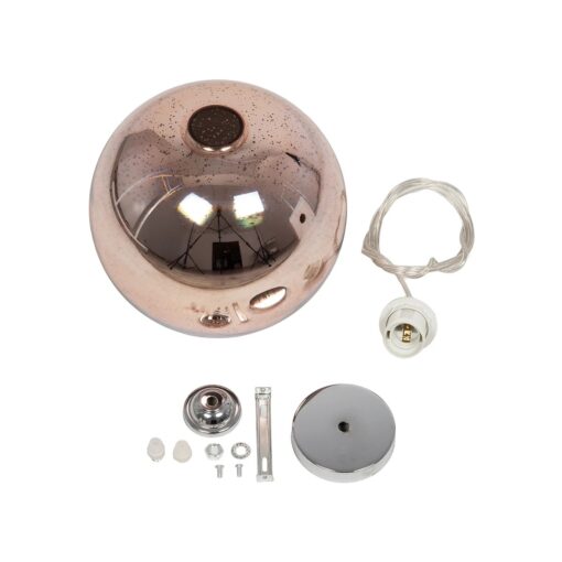 GLOBOSTAR® JUPITER 999-0146 Μοντέρνο Κρεμαστό Φωτιστικό Οροφής με Ντουί 1 x E27 AC 220-240V IP20 – Πολύχρωμο – Μ25 x Π25 x Υ26cm