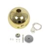 GLOBOSTAR® SATURN 999-0147 Μοντέρνο Κρεμαστό Φωτιστικό Οροφής με Ντουί 1 x E27 AC 220-240V IP20 – Πολύχρωμο – Μ25 x Π25 x Υ22cm