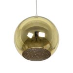 GLOBOSTAR® SATURN 999-0147 Μοντέρνο Κρεμαστό Φωτιστικό Οροφής με Ντουί 1 x E27 AC 220-240V IP20 – Πολύχρωμο – Μ25 x Π25 x Υ22cm