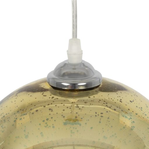 GLOBOSTAR® SATURN 999-0147 Μοντέρνο Κρεμαστό Φωτιστικό Οροφής με Ντουί 1 x E27 AC 220-240V IP20 – Πολύχρωμο – Μ25 x Π25 x Υ22cm