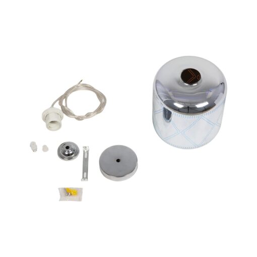 GLOBOSTAR® NEPTUNE 999-0149 Μοντέρνο Κρεμαστό Φωτιστικό Οροφής με Ντουί 1 x E27 AC 220-240V IP20 – Πολύχρωμο – Μ18 x Π18 x Υ25cm