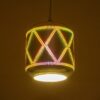 GLOBOSTAR® NEPTUNE 999-0149 Μοντέρνο Κρεμαστό Φωτιστικό Οροφής με Ντουί 1 x E27 AC 220-240V IP20 – Πολύχρωμο – Μ18 x Π18 x Υ25cm