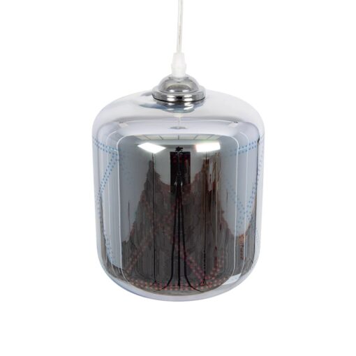 GLOBOSTAR® NEPTUNE 999-0149 Μοντέρνο Κρεμαστό Φωτιστικό Οροφής με Ντουί 1 x E27 AC 220-240V IP20 – Πολύχρωμο – Μ18 x Π18 x Υ25cm