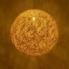 GLOBOSTAR® OCEANA 999-0155 Boho Κρεμαστό Φωτιστικό Οροφής με Ντουί 1 x E27 AC 220-240V IP20 – Μπεζ & Χρυσό – Μ60 x Π60 x Υ60cm