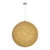 GLOBOSTAR® OCEANA 999-0155 Boho Κρεμαστό Φωτιστικό Οροφής με Ντουί 1 x E27 AC 220-240V IP20 – Μπεζ & Χρυσό – Μ60 x Π60 x Υ60cm
