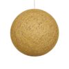 GLOBOSTAR® OCEANA 999-0155 Boho Κρεμαστό Φωτιστικό Οροφής με Ντουί 1 x E27 AC 220-240V IP20 – Μπεζ & Χρυσό – Μ60 x Π60 x Υ60cm