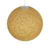 GLOBOSTAR® OCEANA 999-0155 Boho Κρεμαστό Φωτιστικό Οροφής με Ντουί 1 x E27 AC 220-240V IP20 – Μπεζ & Χρυσό – Μ60 x Π60 x Υ60cm