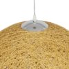 GLOBOSTAR® OCEANA 999-0155 Boho Κρεμαστό Φωτιστικό Οροφής με Ντουί 1 x E27 AC 220-240V IP20 – Μπεζ & Χρυσό – Μ60 x Π60 x Υ60cm