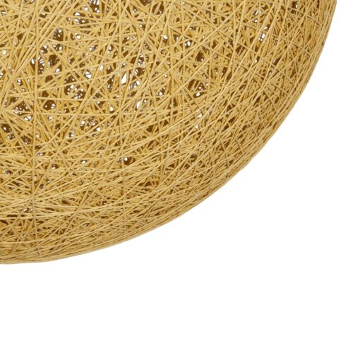 GLOBOSTAR® OCEANA 999-0155 Boho Κρεμαστό Φωτιστικό Οροφής με Ντουί 1 x E27 AC 220-240V IP20 – Μπεζ & Χρυσό – Μ60 x Π60 x Υ60cm