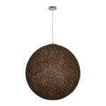 GLOBOSTAR® OCEANA 999-0156 Boho Κρεμαστό Φωτιστικό Οροφής με Ντουί 1 x E27 AC 220-240V IP20 – Καφέ – Μ60 x Π60 x Υ60cm