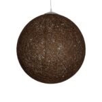 GLOBOSTAR® OCEANA 999-0156 Boho Κρεμαστό Φωτιστικό Οροφής με Ντουί 1 x E27 AC 220-240V IP20 – Καφέ – Μ60 x Π60 x Υ60cm
