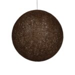 GLOBOSTAR® OCEANA 999-0156 Boho Κρεμαστό Φωτιστικό Οροφής με Ντουί 1 x E27 AC 220-240V IP20 – Καφέ – Μ60 x Π60 x Υ60cm