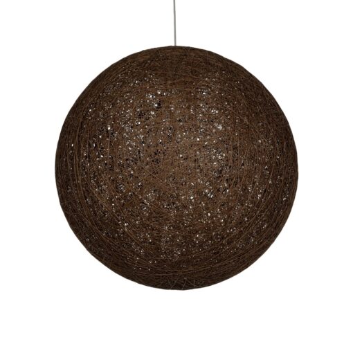 GLOBOSTAR® OCEANA 999-0156 Boho Κρεμαστό Φωτιστικό Οροφής με Ντουί 1 x E27 AC 220-240V IP20 – Καφέ – Μ60 x Π60 x Υ60cm