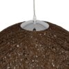 GLOBOSTAR® OCEANA 999-0156 Boho Κρεμαστό Φωτιστικό Οροφής με Ντουί 1 x E27 AC 220-240V IP20 – Καφέ – Μ60 x Π60 x Υ60cm