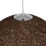 GLOBOSTAR® OCEANA 999-0156 Boho Κρεμαστό Φωτιστικό Οροφής με Ντουί 1 x E27 AC 220-240V IP20 – Καφέ – Μ60 x Π60 x Υ60cm