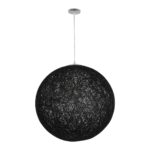 GLOBOSTAR® OCEANA 999-0157 Boho Κρεμαστό Φωτιστικό Οροφής με Ντουί 1 x E27 AC 220-240V IP20 – Μαύρο – Μ60 x Π60 x Υ60cm