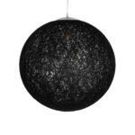 GLOBOSTAR® OCEANA 999-0157 Boho Κρεμαστό Φωτιστικό Οροφής με Ντουί 1 x E27 AC 220-240V IP20 – Μαύρο – Μ60 x Π60 x Υ60cm