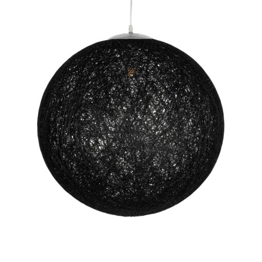 GLOBOSTAR® OCEANA 999-0157 Boho Κρεμαστό Φωτιστικό Οροφής με Ντουί 1 x E27 AC 220-240V IP20 – Μαύρο – Μ60 x Π60 x Υ60cm
