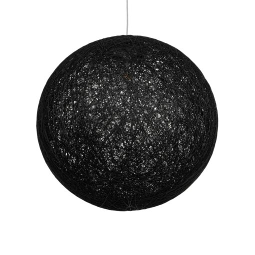 GLOBOSTAR® OCEANA 999-0157 Boho Κρεμαστό Φωτιστικό Οροφής με Ντουί 1 x E27 AC 220-240V IP20 – Μαύρο – Μ60 x Π60 x Υ60cm
