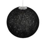 GLOBOSTAR® OCEANA 999-0157 Boho Κρεμαστό Φωτιστικό Οροφής με Ντουί 1 x E27 AC 220-240V IP20 – Μαύρο – Μ60 x Π60 x Υ60cm