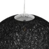 GLOBOSTAR® OCEANA 999-0157 Boho Κρεμαστό Φωτιστικό Οροφής με Ντουί 1 x E27 AC 220-240V IP20 – Μαύρο – Μ60 x Π60 x Υ60cm