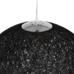 GLOBOSTAR® OCEANA 999-0157 Boho Κρεμαστό Φωτιστικό Οροφής με Ντουί 1 x E27 AC 220-240V IP20 – Μαύρο – Μ60 x Π60 x Υ60cm