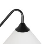 GLOBOSTAR® ALESSIA 999-0177 Μοντέρνο Φωτιστικό Τοίχου – Απλίκα με Ντουί 1 x E27 AC 220-240V IP20 – Μπεζ & Μαύρο – Μ18 x Π26 x Υ29cm