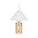GLOBOSTAR® ALESSIA 999-0178 Μοντέρνο Φωτιστικό Τοίχου – Απλίκα με Ντουί 1 x E27 AC 220-240V IP20 – Μπεζ & Λευκό – Μ18 x Π26 x Υ29cm