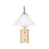 GLOBOSTAR® ALESSIA 999-0179 Μοντέρνο Φωτιστικό Τοίχου – Απλίκα με Ντουί 1 x E27 AC 220-240V IP20 – Μπεζ & Ασημί – Μ18 x Π26 x Υ29cm