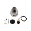 GLOBOSTAR® NOAH 999-0184 Μοντέρνο Κρεμαστό Φωτιστικό Οροφής με Ντουί 1 x E27 AC 220-240V IP20 – Γκρι & Μπεζ – Μ16 x Π16 x Υ30cm