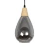 GLOBOSTAR® NOAH 999-0184 Μοντέρνο Κρεμαστό Φωτιστικό Οροφής με Ντουί 1 x E27 AC 220-240V IP20 – Γκρι & Μπεζ – Μ16 x Π16 x Υ30cm