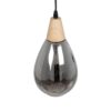 GLOBOSTAR® NOAH 999-0184 Μοντέρνο Κρεμαστό Φωτιστικό Οροφής με Ντουί 1 x E27 AC 220-240V IP20 – Γκρι & Μπεζ – Μ16 x Π16 x Υ30cm