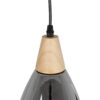 GLOBOSTAR® NOAH 999-0184 Μοντέρνο Κρεμαστό Φωτιστικό Οροφής με Ντουί 1 x E27 AC 220-240V IP20 – Γκρι & Μπεζ – Μ16 x Π16 x Υ30cm