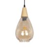 GLOBOSTAR® NOAH 999-0185 Μοντέρνο Κρεμαστό Φωτιστικό Οροφής με Ντουί 1 x E27 AC 220-240V IP20 – Μελί & Μπεζ – Μ16 x Π16 x Υ32cm