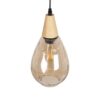 GLOBOSTAR® NOAH 999-0185 Μοντέρνο Κρεμαστό Φωτιστικό Οροφής με Ντουί 1 x E27 AC 220-240V IP20 – Μελί & Μπεζ – Μ16 x Π16 x Υ32cm