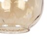 GLOBOSTAR® NOAH 999-0185 Μοντέρνο Κρεμαστό Φωτιστικό Οροφής με Ντουί 1 x E27 AC 220-240V IP20 – Μελί & Μπεζ – Μ16 x Π16 x Υ32cm
