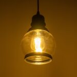 GLOBOSTAR® OLIVER 999-0186 Vintage Κρεμαστό Φωτιστικό Οροφής με Ντουί 1 x E27 AC 220-240V IP20 – Μελί & Μαύρο – Μ16 x Π16 x Υ25cm