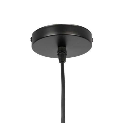 GLOBOSTAR® OLIVER 999-0186 Vintage Κρεμαστό Φωτιστικό Οροφής με Ντουί 1 x E27 AC 220-240V IP20 – Μελί & Μαύρο – Μ16 x Π16 x Υ25cm