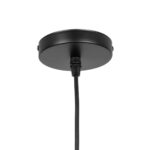 GLOBOSTAR® OLIVER 999-0187 Vintage Κρεμαστό Φωτιστικό Οροφής με Ντουί 1 x E27 AC 220-240V IP20 – Μελί & Μαύρο – Μ15 x Π15 x Υ21.5cm